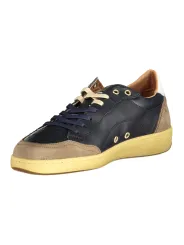 "Blauer Sneakers im Sale | Blauer Sneaker mit Kontrast und Logo Print online kaufen"|Planet-Deluxe