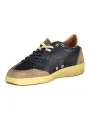 "Blauer Sneakers im Sale | Blauer Sneaker mit Kontrast und Logo Print online kaufen"|Planet-Deluxe