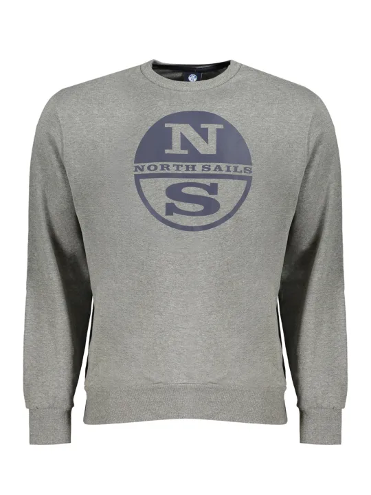 "Gebürstetes North Sails Logo Sweatshirt - Rundhals"