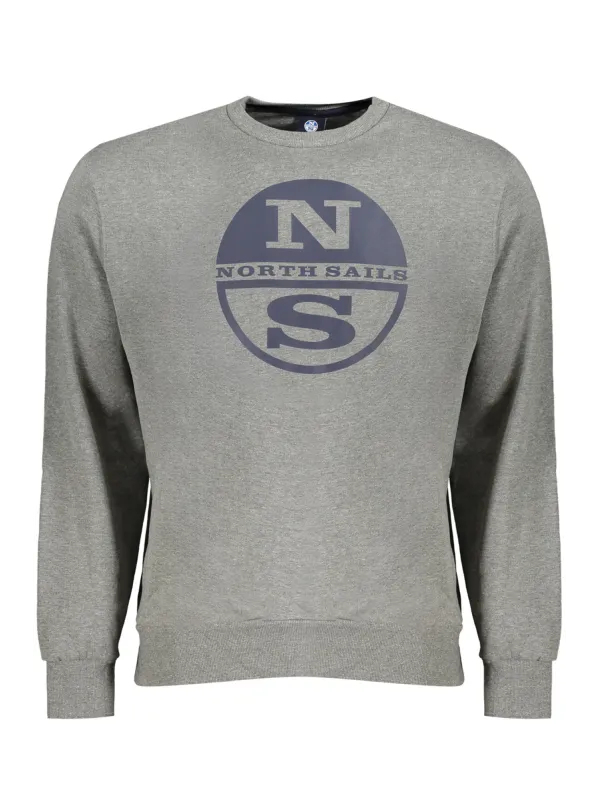 "Gebürstetes North Sails Logo Sweatshirt - Rundhals"