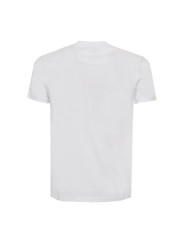 Weißes T-Shirt Rückansicht leichter Stoff