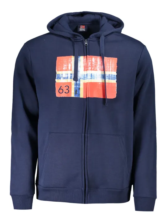 "NORWAY 1963 Sweatshirts im Sale | Kapuzen-Fleece-Sweatshirt mit Reißverschluss und Taschen online kaufen"|Planet-Deluxe