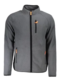 "Stilvolles Kontrast-Sweatshirt: Langarm, Taschen & Zipper"