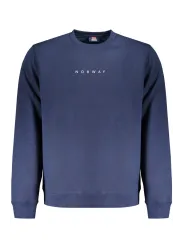 "NORWAY 1963 Sweatshirts im Sale | Blaues Rundhals-Fleecepullover mit Logodruck online kaufen"|Planet-Deluxe