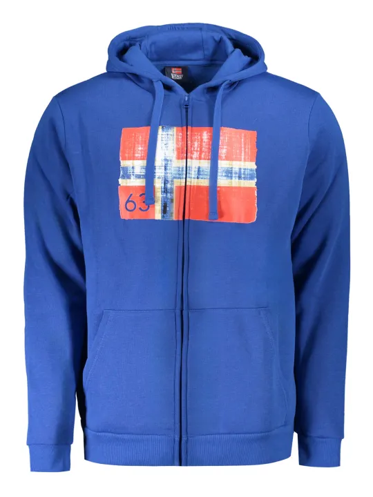 "NORWAY 1963 Sweatshirts im Sale | Kapuzen Fleecepullover mit Taschen und Reißverschluss Logoaufdruck online kaufen"|Planet-Deluxe
