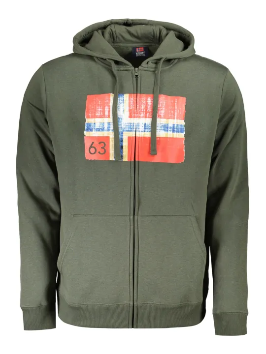 "NORWAY 1963 Startseite im Sale | NORWEGEN 1963 GRÜNES REISSVERSCHLUSS-SWEATSHIRT FÜR HERREN online kaufen"|Planet-Deluxe