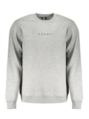 Graues Fleece Sweatshirt mit Logo – Warm & Stilvoll