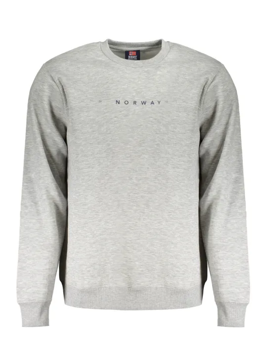 Graues Fleece Sweatshirt mit Logo – Warm & Stilvoll