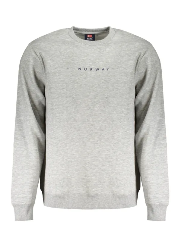 Graues Fleece Sweatshirt mit Logo – Warm & Stilvoll