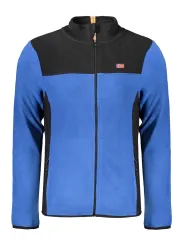 Fleece-Sweatshirt mit Reißverschlusstaschen & Logo