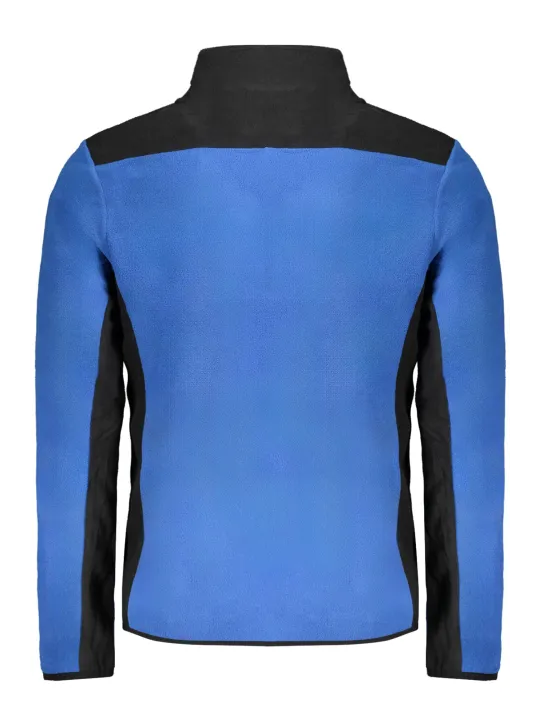 Fleece-Sweatshirt mit Reißverschlusstaschen & Logo