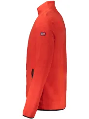 Fleece-Sweatshirt mit Reißverschlusstaschen & Logo