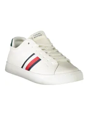 "Tommy Hilfiger Sneakers im Sale | Grüne Kontrast-Sneaker mit Aufdruck und Logo online kaufen"|Planet-Deluxe
