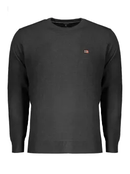 "Norwegen Rundhals Pullover Schwarz – Stilvoll & Bequem"