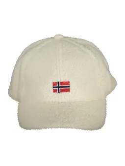 Verstellbarer Norwegen Hut Beige mit Logo-Stickerei 1963
