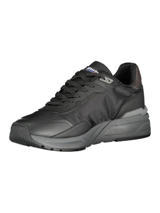 "Blauer Sneakers im Sale | Blauer Kontrast-Sneaker mit Applikationen und Logo online kaufen"|Planet-Deluxe