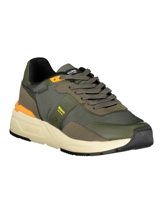 "Blauer Sneakers im Sale | Laufschuhe mit Kontrastdetails und Logo online kaufen"|Planet-Deluxe
