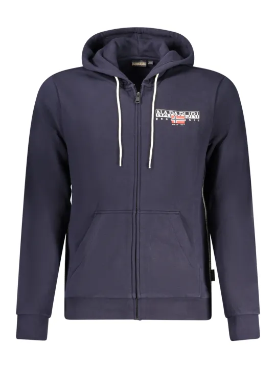"Napapijri Sweatshirts im Sale | Kapuzen-Sweatshirt Fleece Regular Fit mit Taschen und Logoaufdruck online kaufen"|Planet-Deluxe
