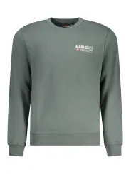 "Napapijri Sweatshirts im Sale | Langarm-Sweatshirt Regular Fit Fleece Rundhals Logoaufdruck online kaufen"|Planet-Deluxe