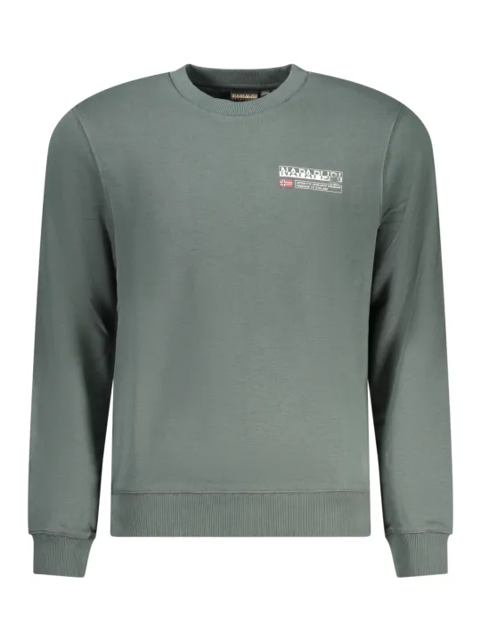 "Napapijri Sweatshirts im Sale | Langarm-Sweatshirt Regular Fit Fleece Rundhals Logoaufdruck online kaufen"|Planet-Deluxe