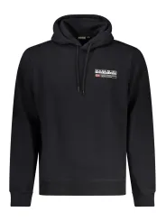 "Napapijri Sweatshirts im Sale | Kapuzen-Sweatshirt Regular Fit Fleece mit Print Logo online kaufen"|Planet-Deluxe