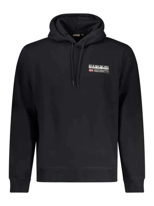 "Napapijri Sweatshirts im Sale | Kapuzen-Sweatshirt Regular Fit Fleece mit Print Logo online kaufen"|Planet-Deluxe