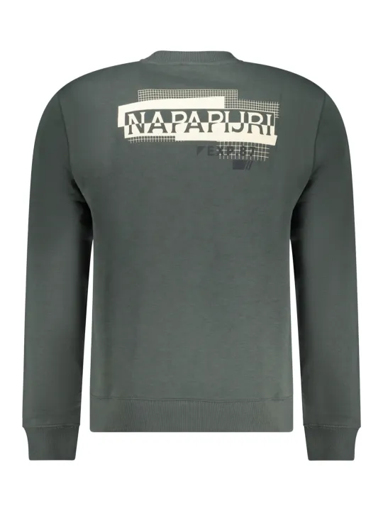 "Napapijri Sweatshirts im Sale | Langarm Sweatshirt Fleece Regular Fit Rundhals Logodruck online kaufen"|Planet-Deluxe