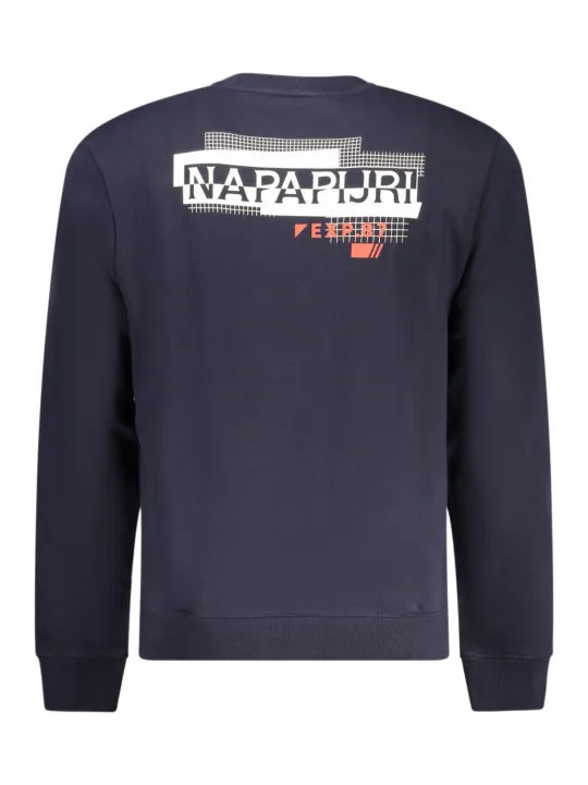 "Napapijri Sweatshirt: Regular Fit, Fleece, Rundhals, Logo"