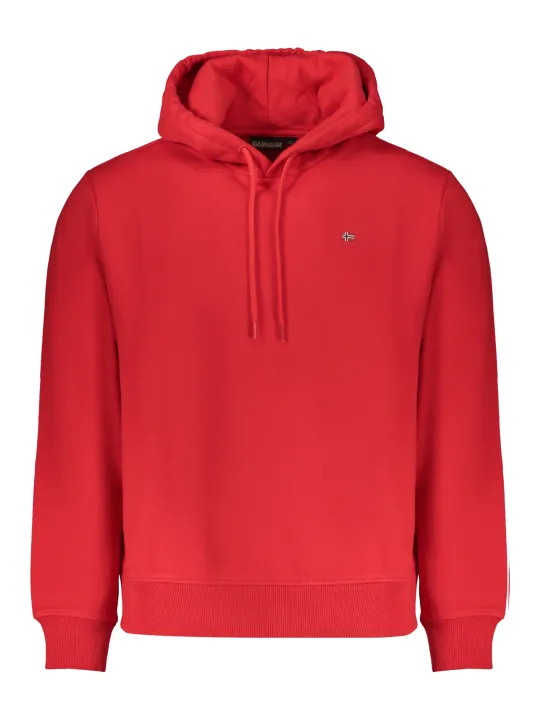 "Napapijri Sweatshirts im Sale | Kapuzen-Fleece-Sweatshirt Regular Fit mit Stickerei Logo online kaufen"|Planet-Deluxe