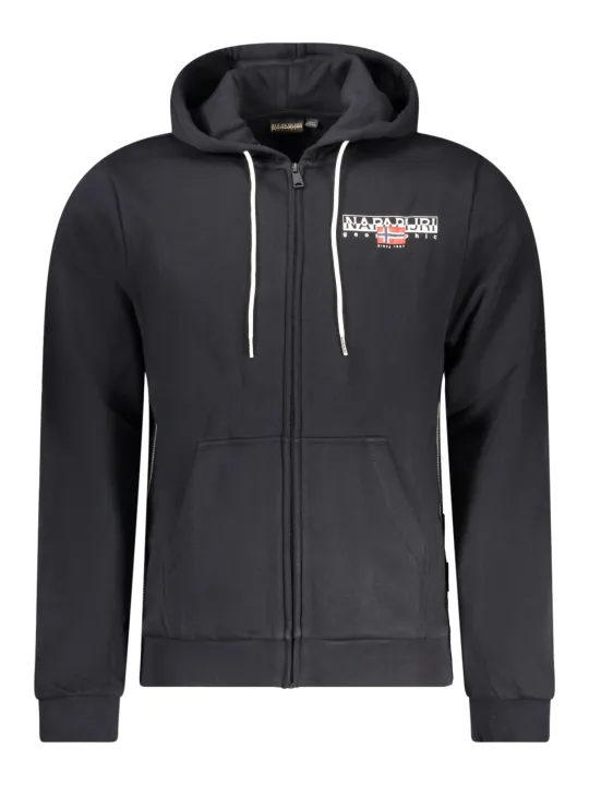 "Napapijri Sweatshirts im Sale | Kapuzen-Fleece-Sweatshirt mit Reißverschluss und Logodruck online kaufen"|Planet-Deluxe