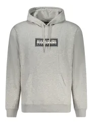 "Napapijri Sweatshirts im Sale | Kapuzenpullover Relaxed Fit mit Tasche und Logo Print online kaufen"|Planet-Deluxe