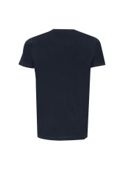 Schwarzes T-Shirt Rückansicht Studioaufnahme