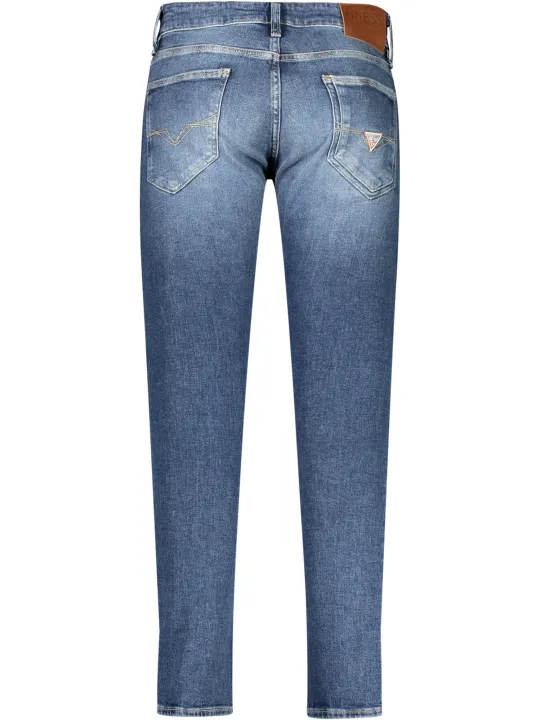 "GUESS JEANS Jeans im Sale | Nachhaltige Röhrenjeans mit Waschung und Logo online kaufen"|Planet-Deluxe