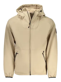Kapuze Jacke Regular Fit mit 2 Taschen & Logo Reißverschluss