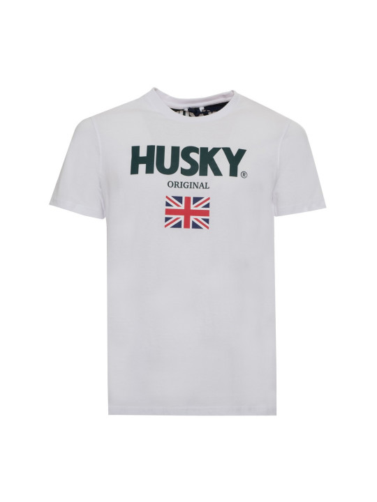 Husky T-Shirt mit Union Jack