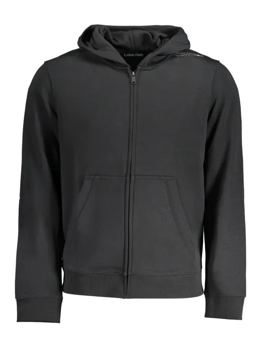 "Calvin Klein Sweatshirts im Sale | Kapuzen-Sportshirt aus recyceltem Polyester mit Taschen und Print online kaufen"|Planet-Deluxe