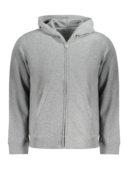 "Calvin Klein Sweatshirts im Sale | Recyceltes Kapuzen-Sportshirt mit Reißverschluss und Taschen online kaufen"|Planet-Deluxe