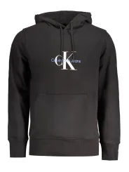 "Calvin Klein Sweatshirts im Sale | Kapuzensweatshirt aus Bio-Baumwolle mit Druck und Tasche online kaufen"|Planet-Deluxe