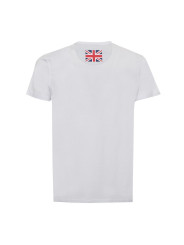 Weiße T-Shirt mit Union Jack