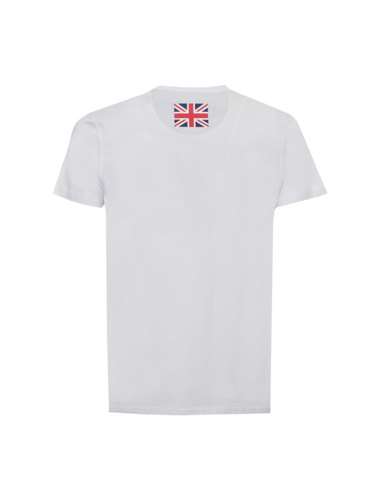 Weiße T-Shirt mit Union Jack