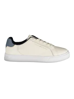 "Tommy Hilfiger Blaue Kontrast-Sneakers mit Print & Logo"