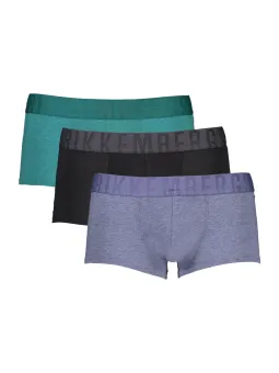 3er Pack Bikkembergs Boxershorts: Grün, Blau, Schwarz
