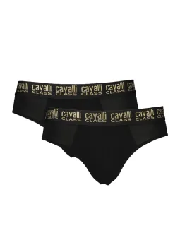"Doppelpack Cavalli Slips mit elastischem Bund & Logo-Print"