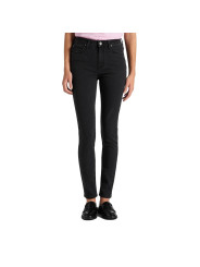 Schwarze High-Rise Skinny Jeans