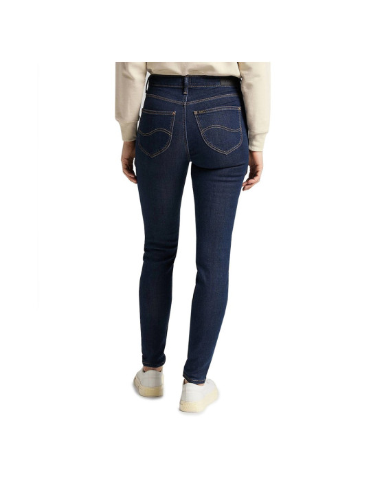 Blaue Slim-Fit-Jeans, weißes Hemd
