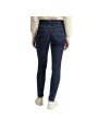 Blaue Slim-Fit-Jeans, weißes Hemd