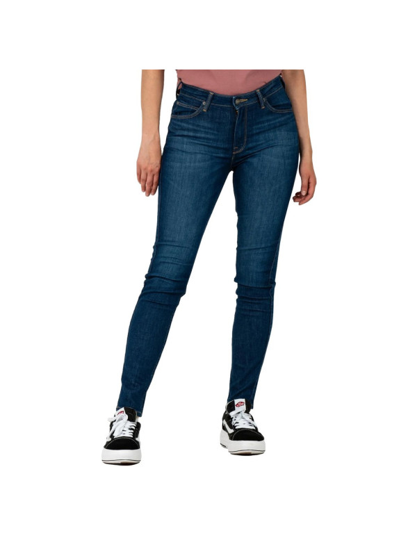 Dunkle blaue Damen Jeans High-Waist Dunkle blaue Damen Jeans High-Waist