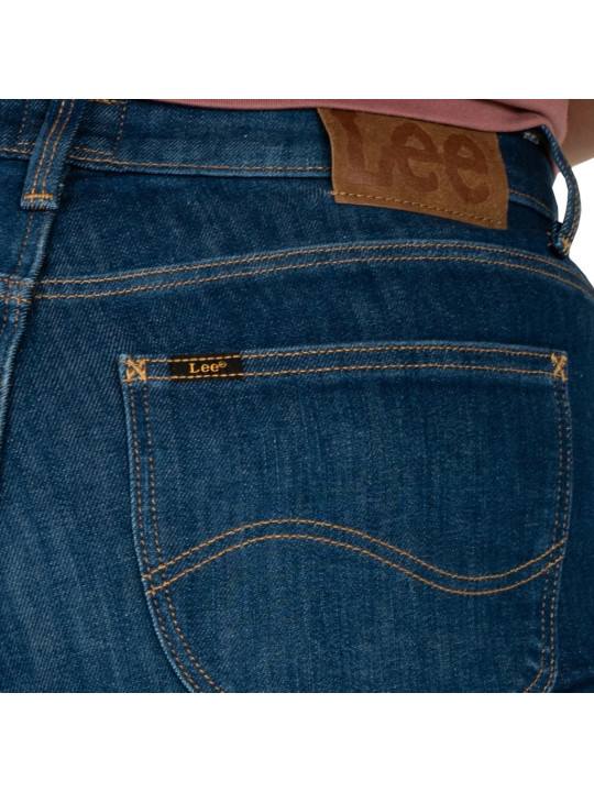 Dunkle Lee Jeans mit Waschung