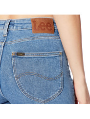 Helle blaue Lee Jeans mit Used-Look