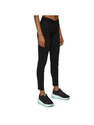 Schwarze Skinny Jeans mit hoher Taille